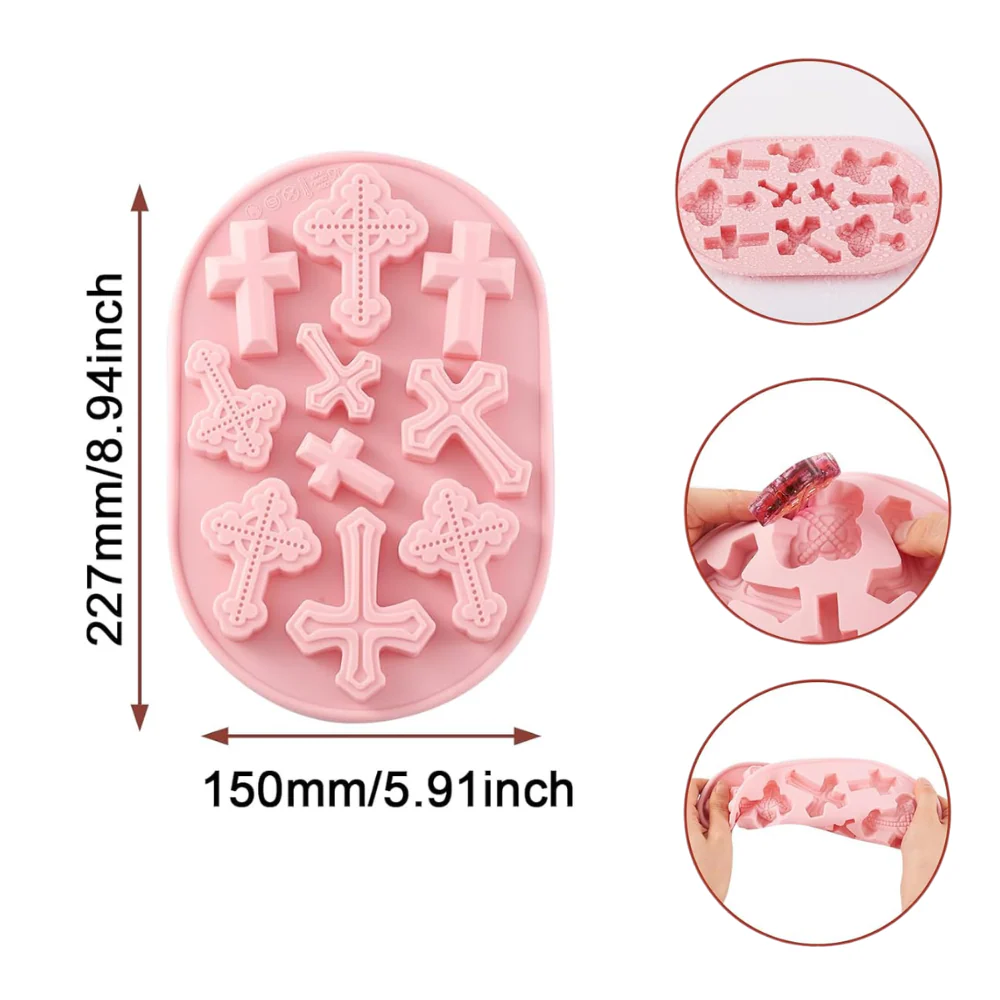 Molde 10 Cruces de silicón - Imagen 4
