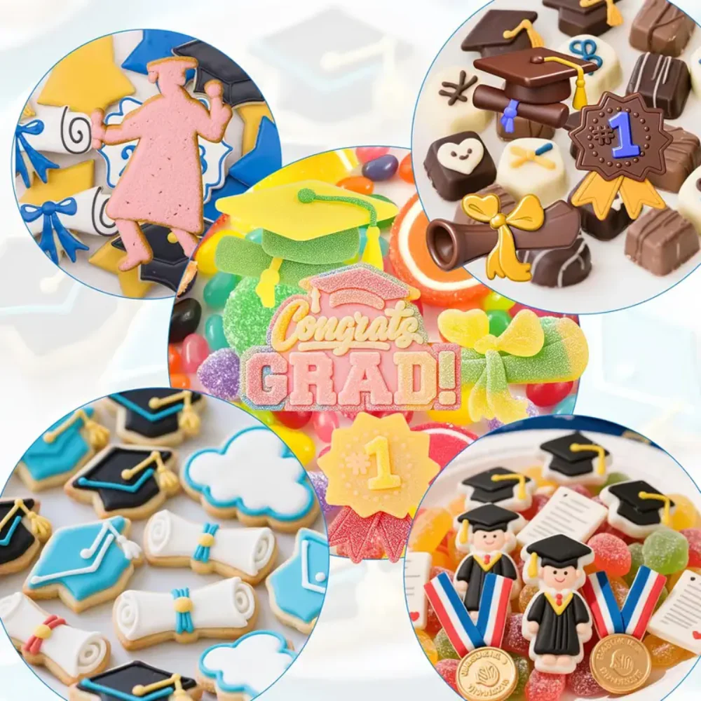 Molde de Graduaciones Birretes y Estudiantes - Imagen 3