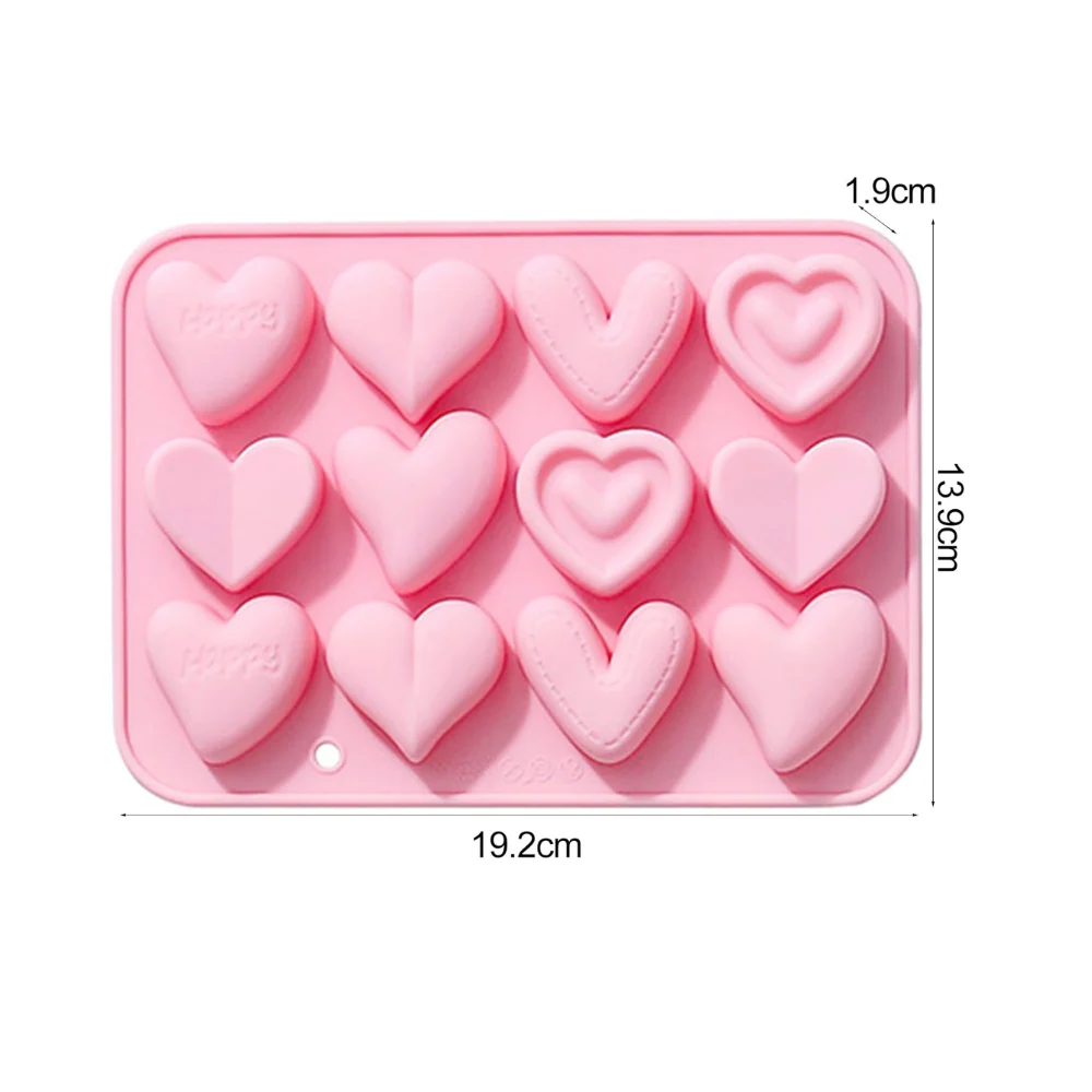 Molde 12 Corazones Happy Amor y Amistad - Imagen 5