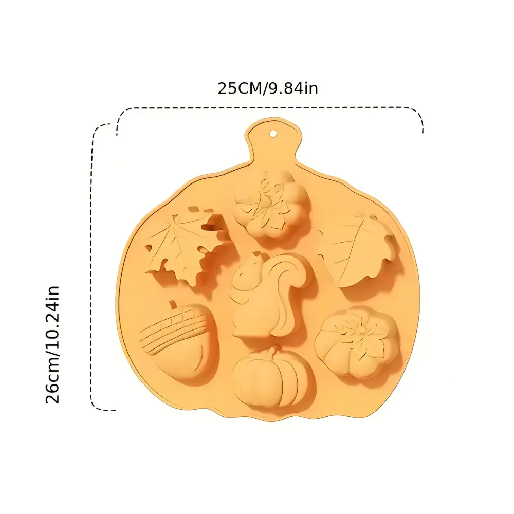 Molde Otoño Calabaza y Ardilla - Imagen 5