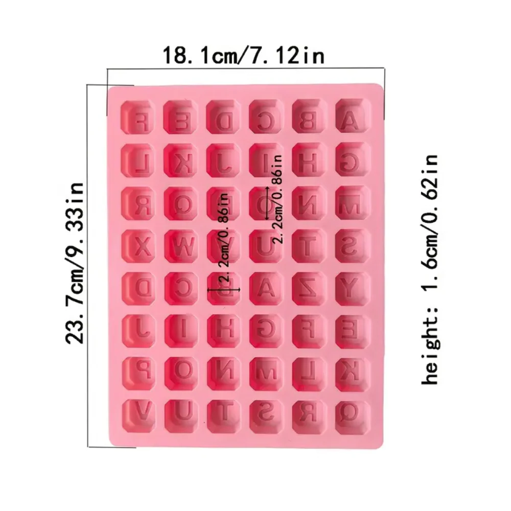Molde Abecedario Cubitos ABC Molde de Silicón - Imagen 4
