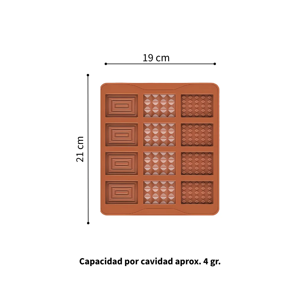 Molde 12 Chocobarritas para Chocolates - Imagen 4