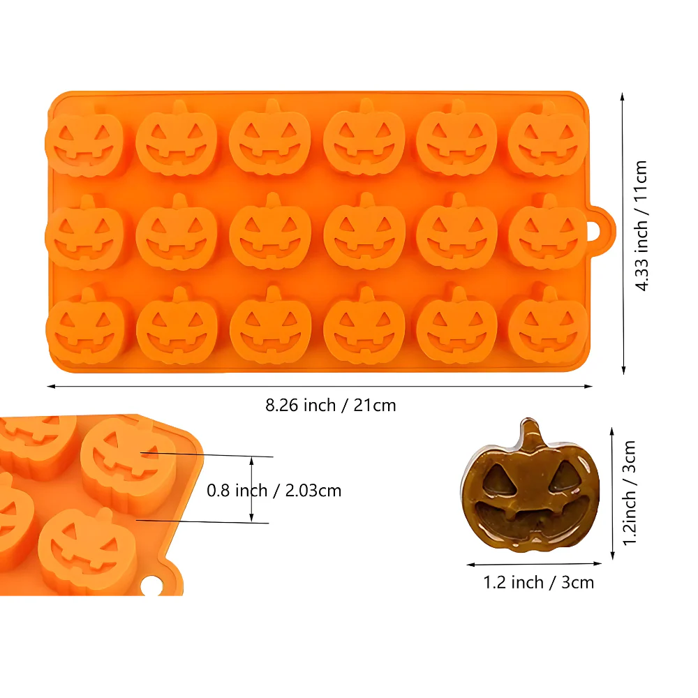 Molde 18 Calabazas para Halloween - Imagen 3