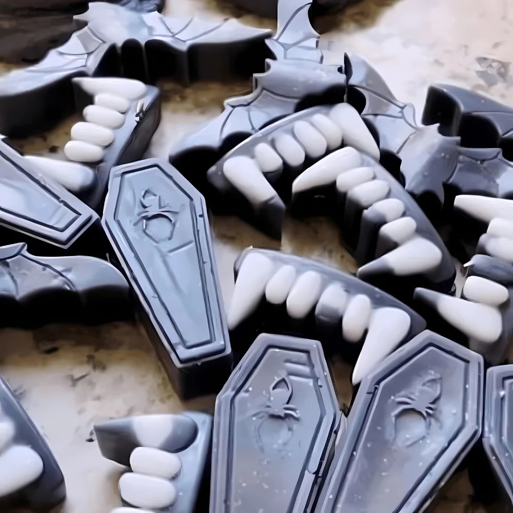 Molde Colmillos y Vampiros 12 Figuras Halloween - Imagen 2