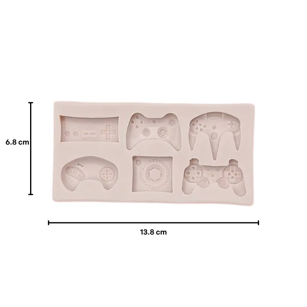 Molde Gamer Fondant Mini 6 Controles Game - Imagen 3