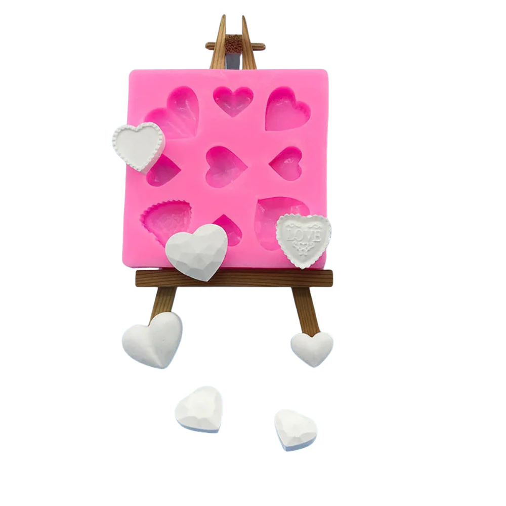 Molde 9 Corazones Fondant My Love - Imagen 3