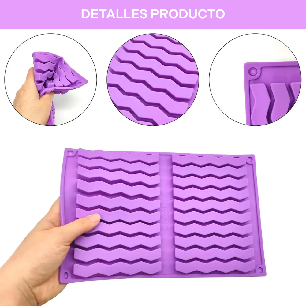 Molde 20 Velas Zic Zac - Imagen 3