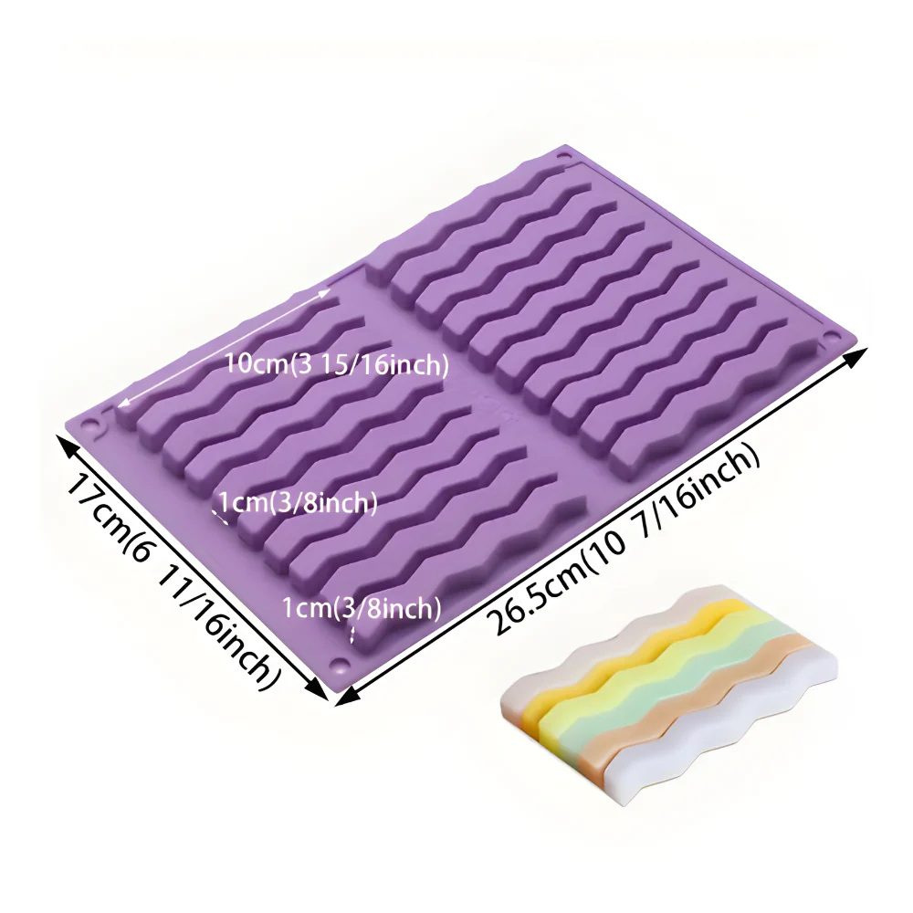 Molde 20 Velas Zic Zac - Imagen 5