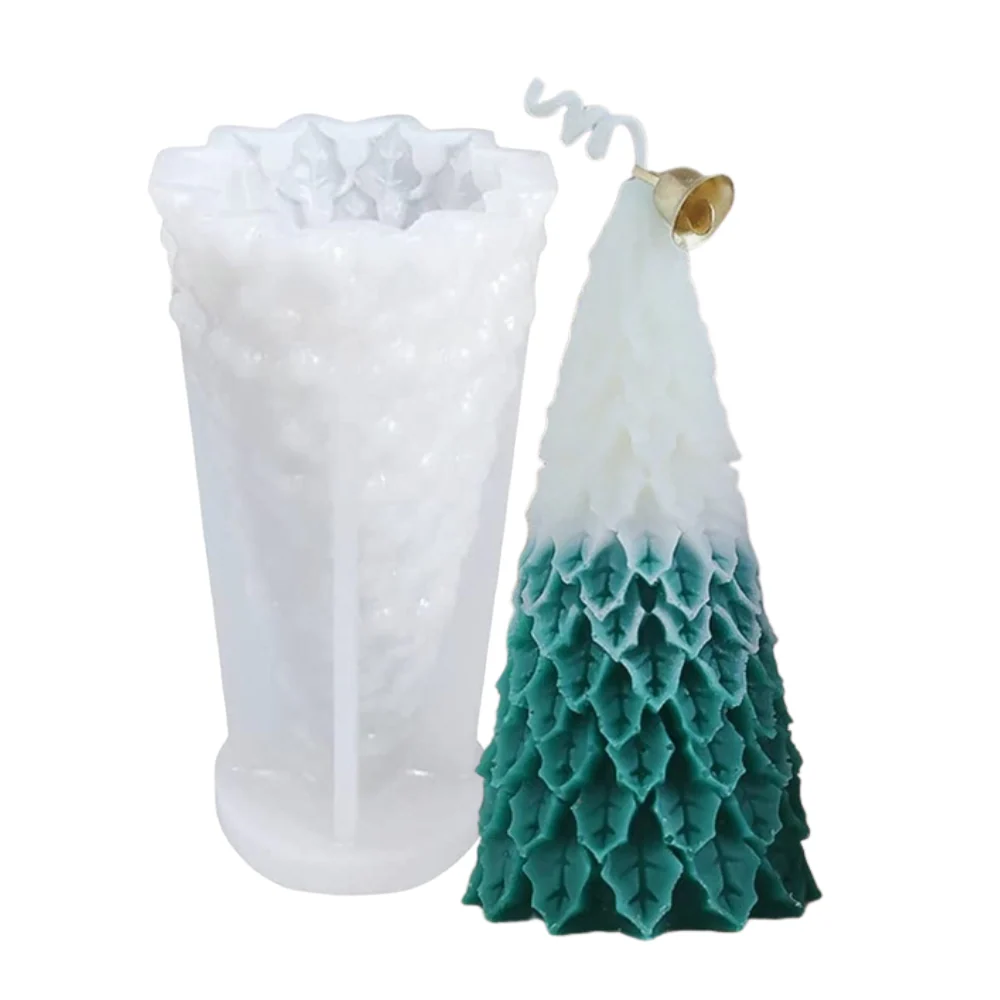 Molde Arbolito Navideño Hojitas 3D