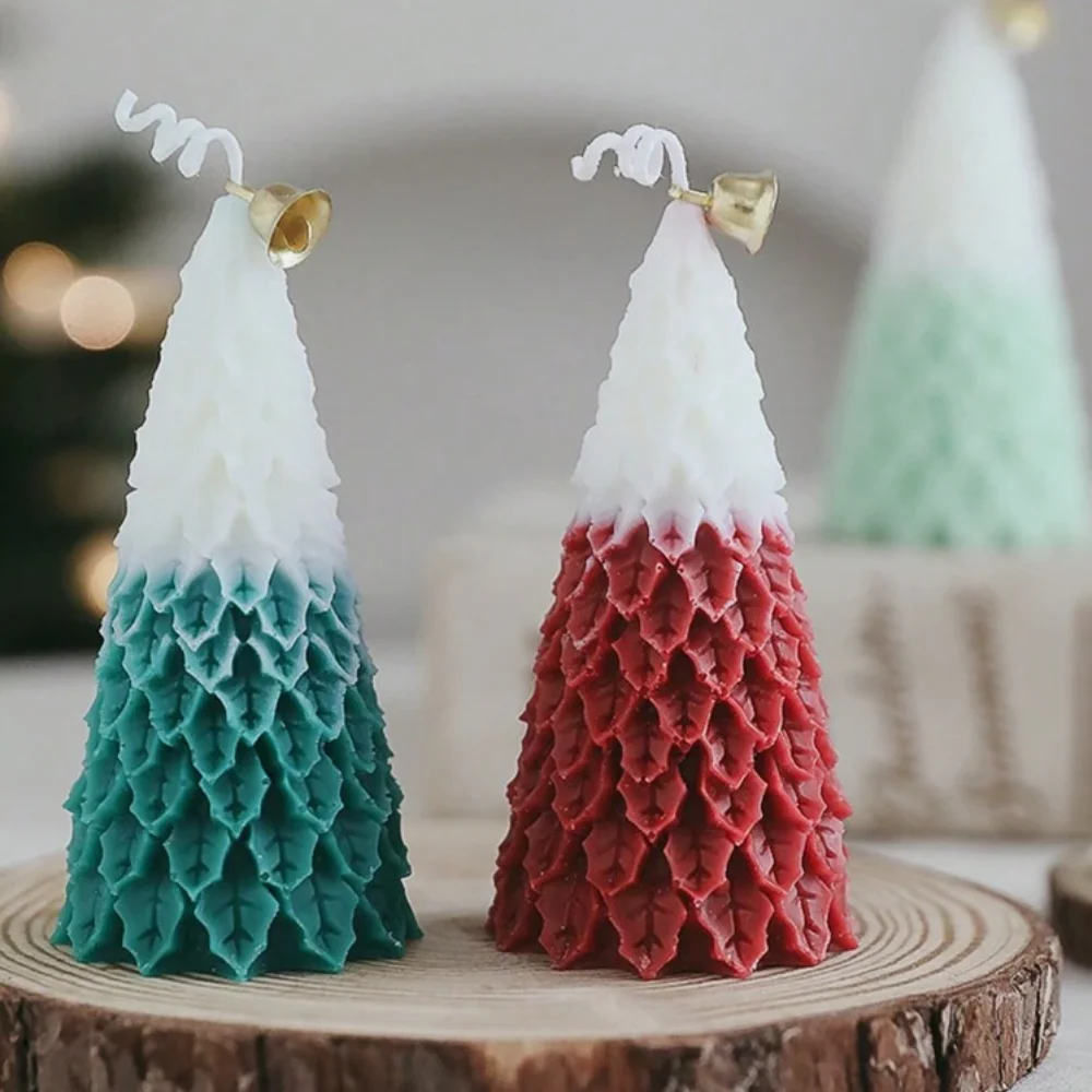 Molde Arbolito Navideño Hojitas 3D - Imagen 2