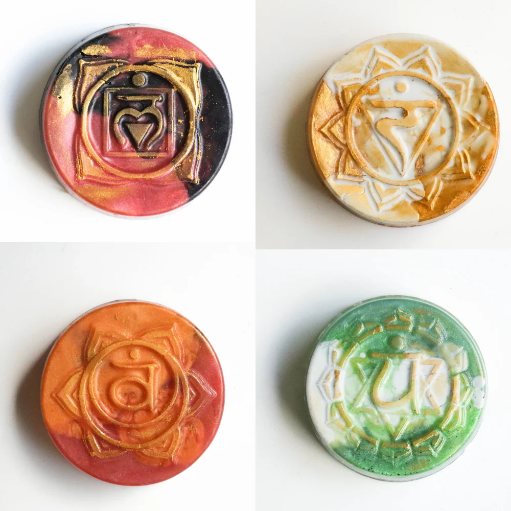 Set Moldes de Silicón Chakras Jabones & Velas - Imagen 2