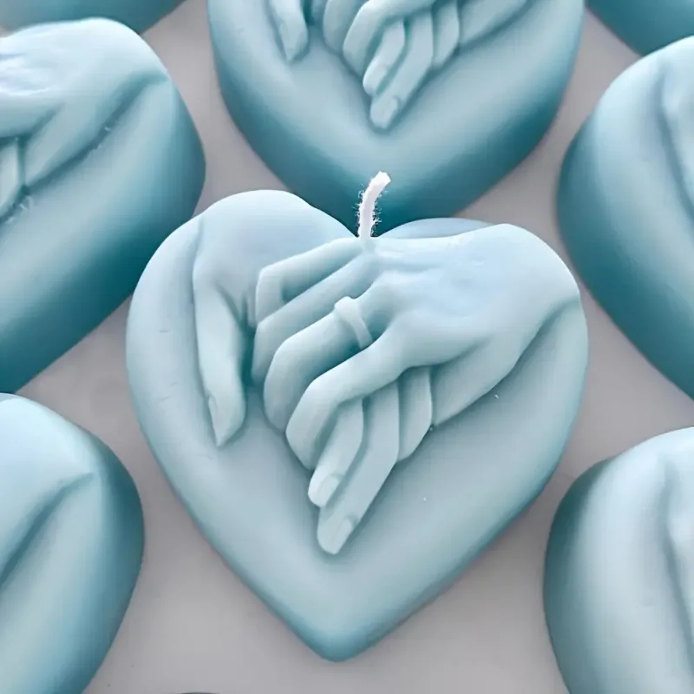 Molde Corazón Compromiso 3D para Vela - Imagen 3