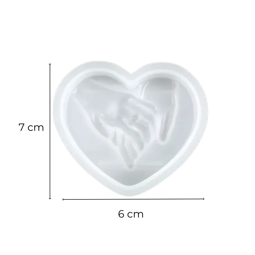 Molde Corazón Compromiso 3D para Vela - Imagen 4