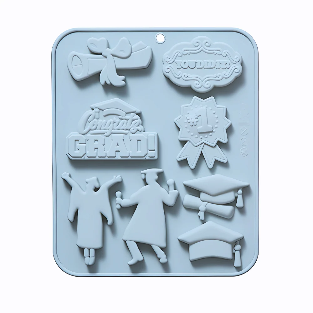 Molde de Graduaciones Birretes y Estudiantes - Imagen 2