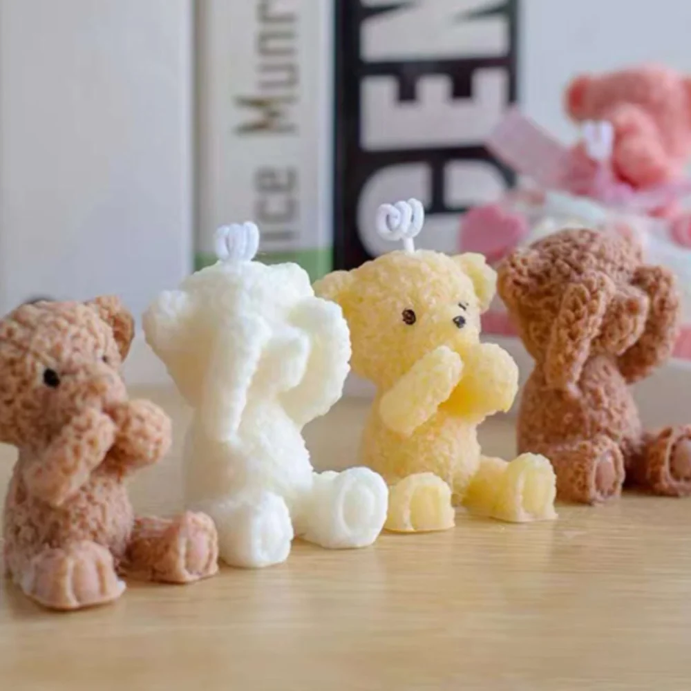 Molde Osito No Veo 3D Oso Peluche - Imagen 3