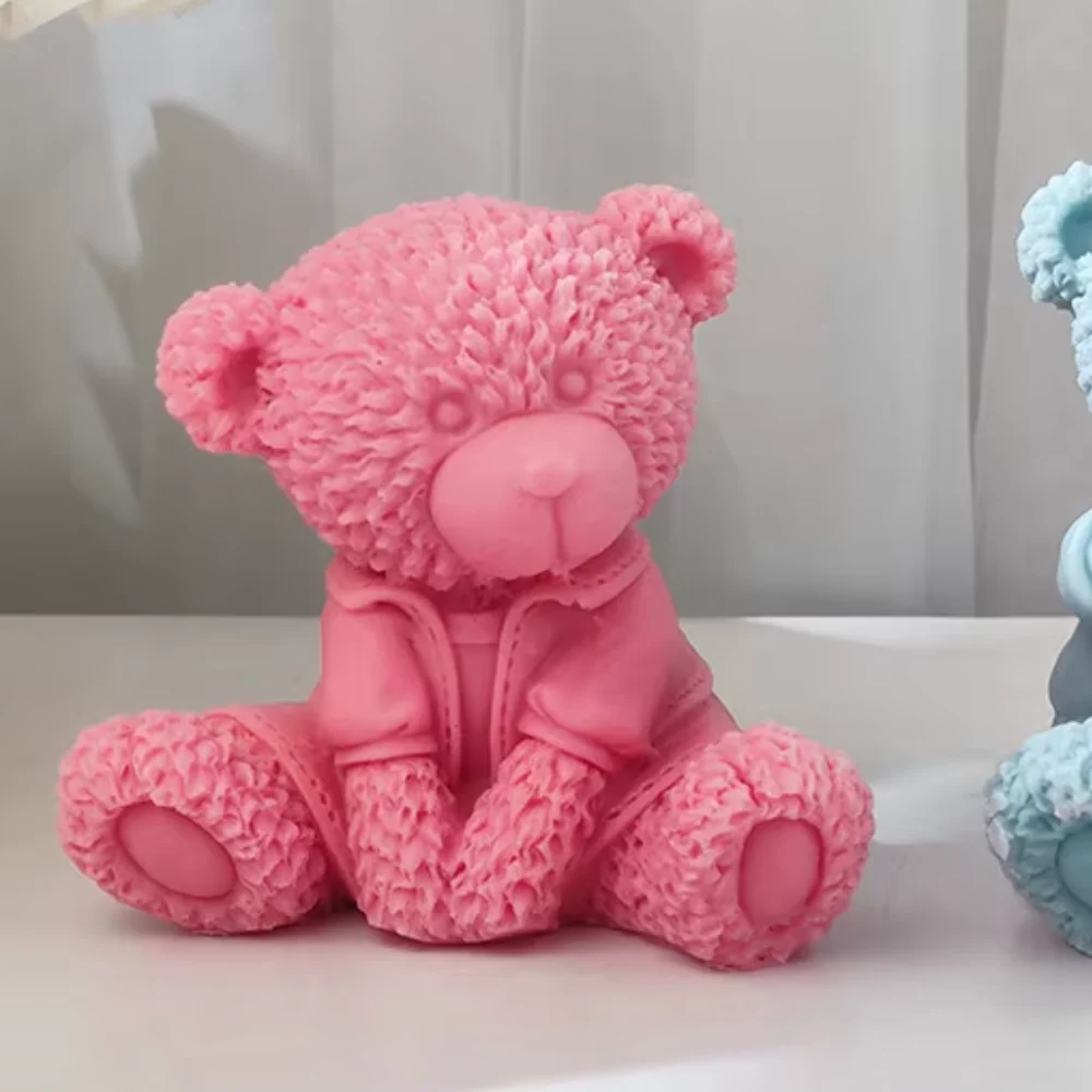 Molde Oso Sentado Grande 3D - Imagen 2