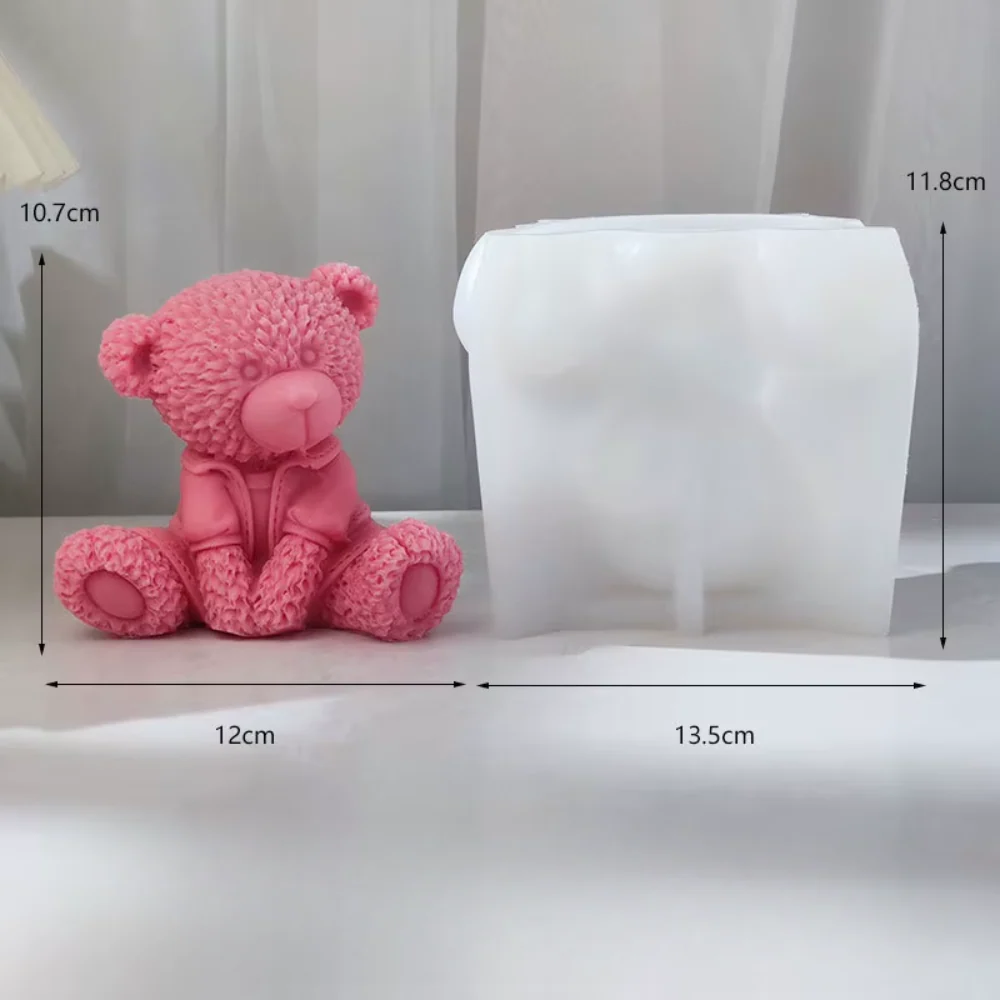 Molde Oso Sentado Grande 3D - Imagen 4