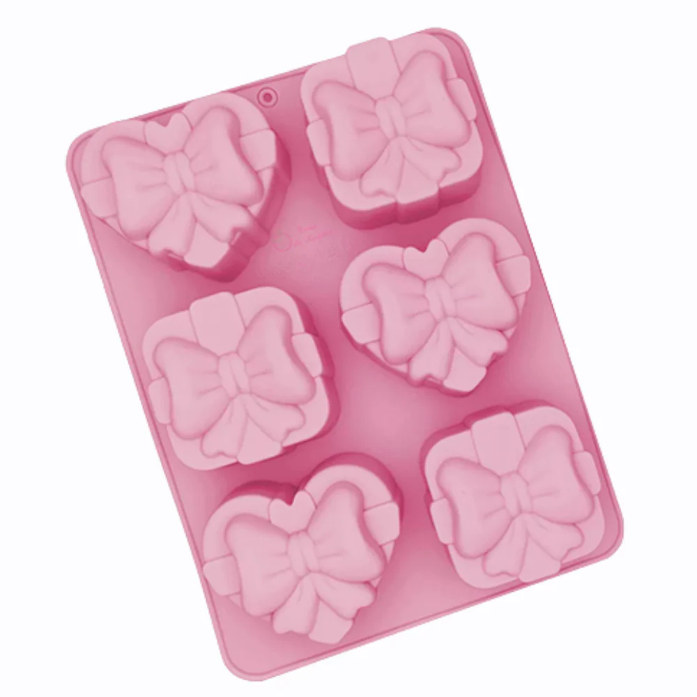 Molde 6 Cajas de Regalo con Moño