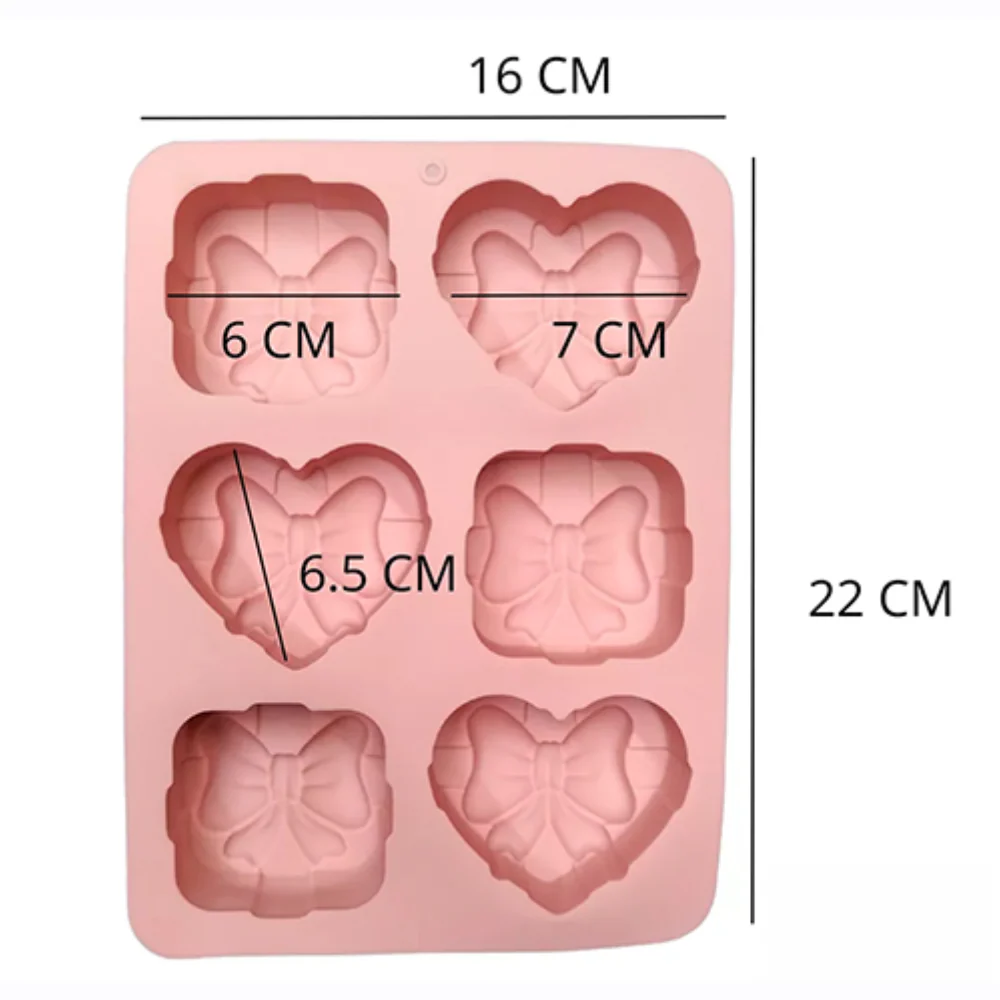 Molde 6 Cajas de Regalo con Moño - Imagen 3