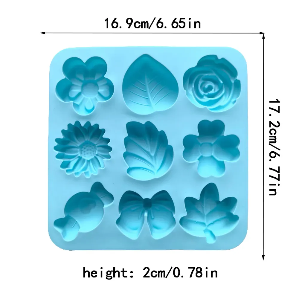 Molde 9 Flores Primavera Grandes - Imagen 4