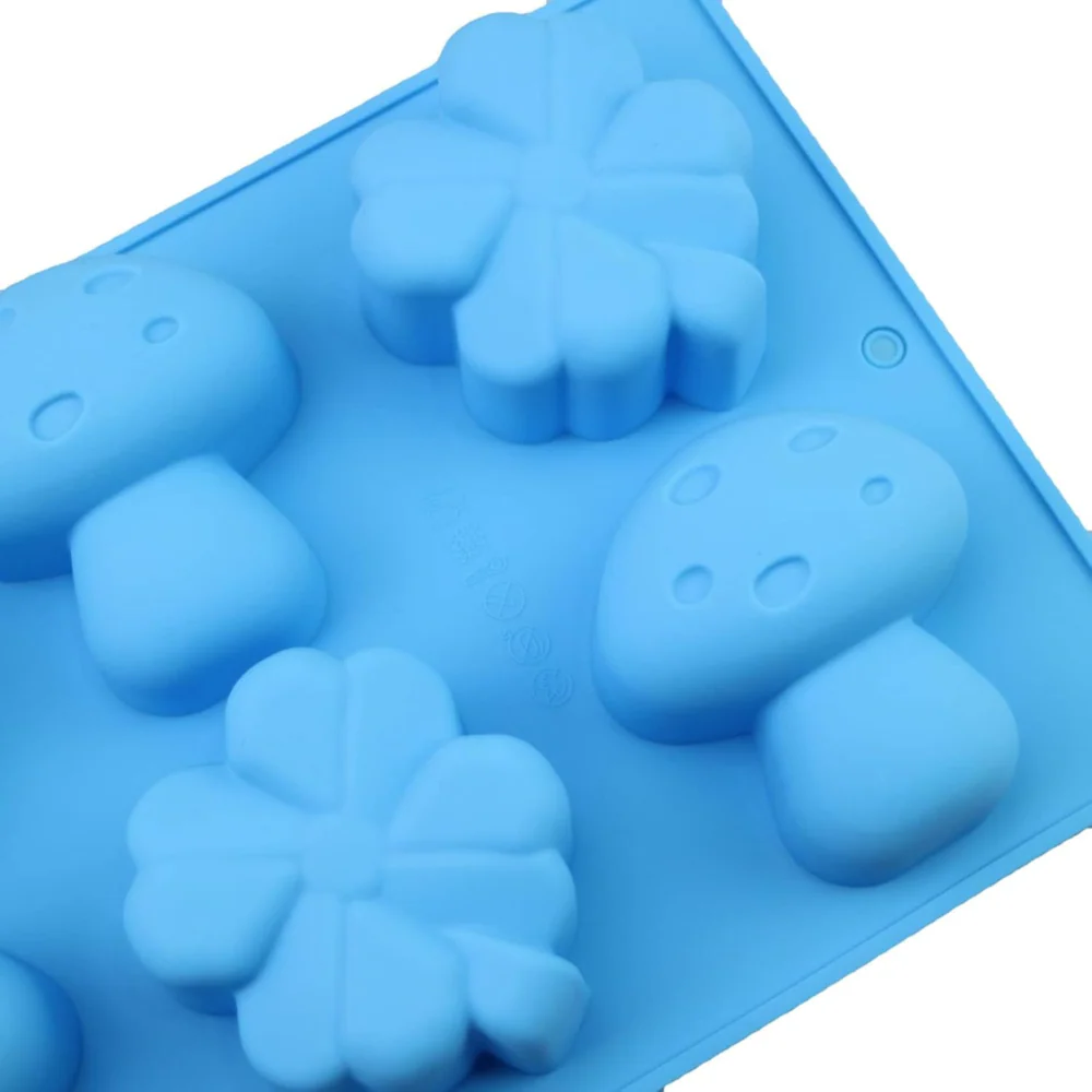 Molde de Silicón Doméstico Trébol y Honguito 2D - Imagen 2