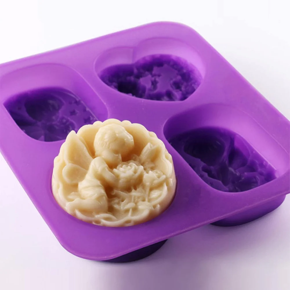 Molde de Silicón Jabonero Varios Angelitos con Alas - Imagen 3