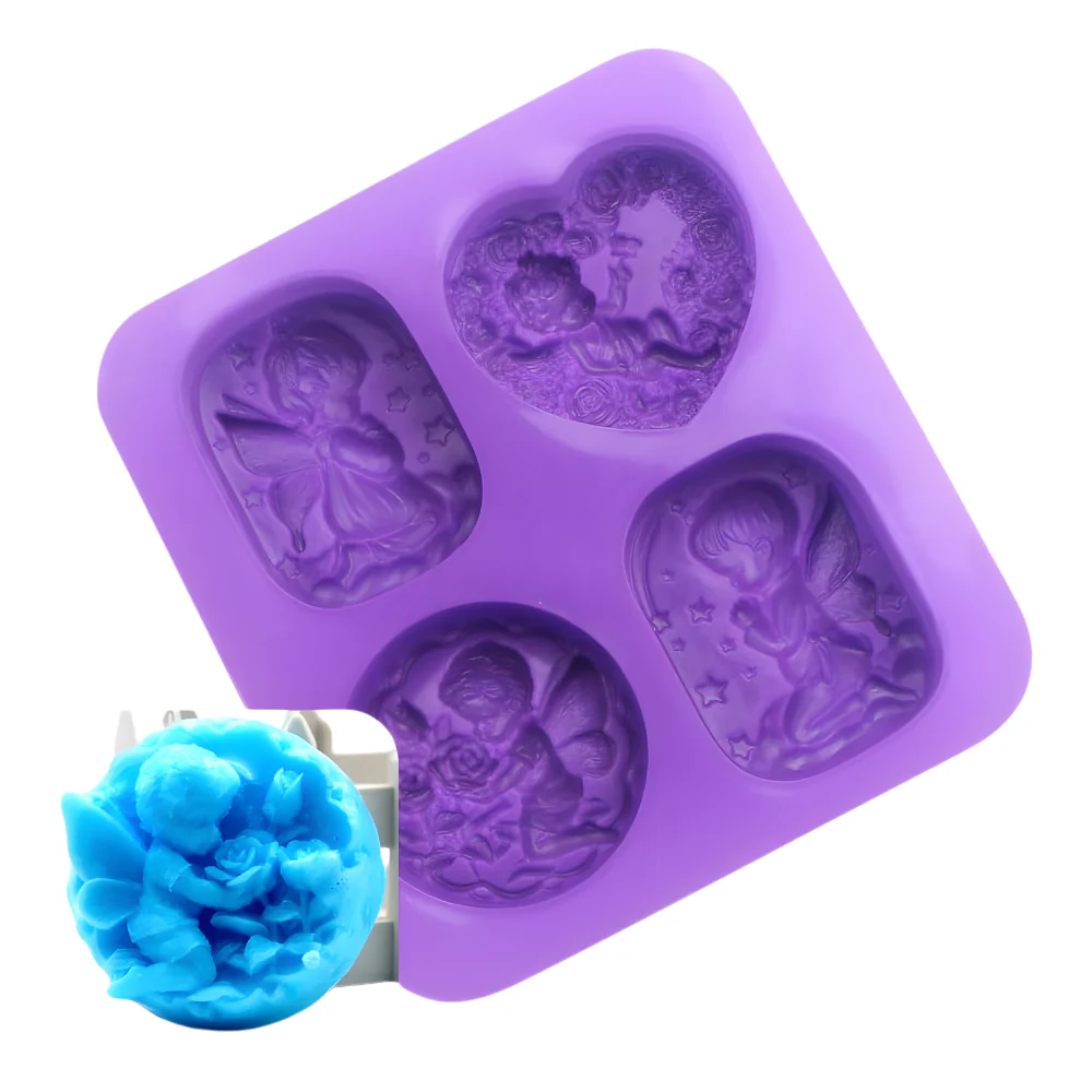 Molde de Silicón Jabonero Varios Angelitos con Alas - Imagen 4