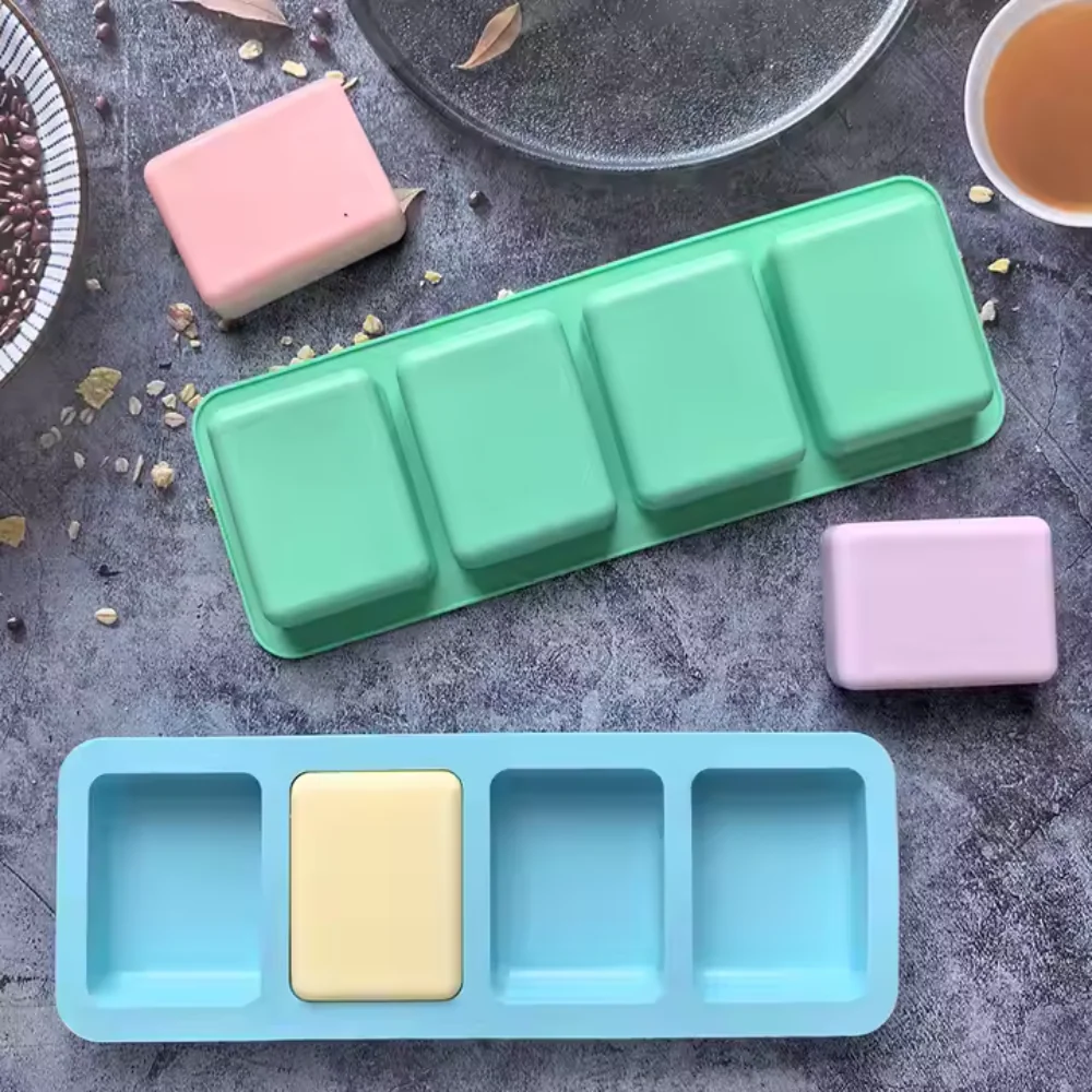 Molde de Silicón 4 Rectángulos Jaboneros Chicos - Imagen 4