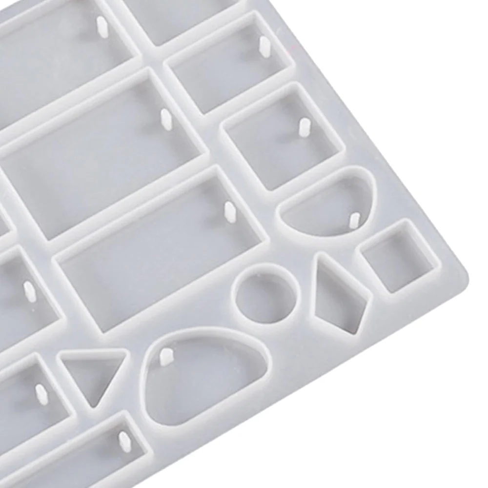 Molde de Silicón Colgantes y Joyería Geométrica para Resina - Imagen 3