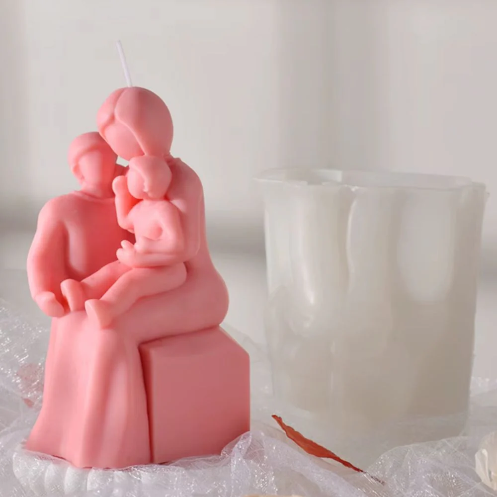 Molde de Silicón 3D Madre e Hijos Amor Día de la Madre - Imagen 2