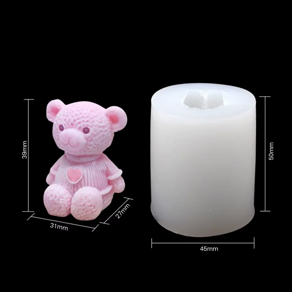 Molde Osito 3D Estrenando Suéter Nuevo - Imagen 4