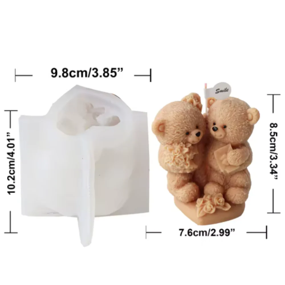 Molde Osos el Dúo de Peluche - Imagen 3