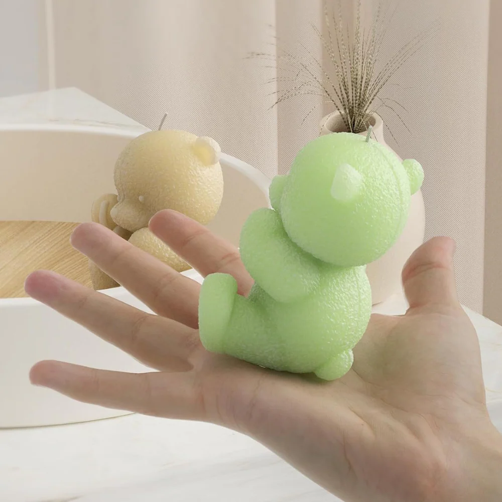 Molde Oso de Peluche Con Conejito 3D - Imagen 4