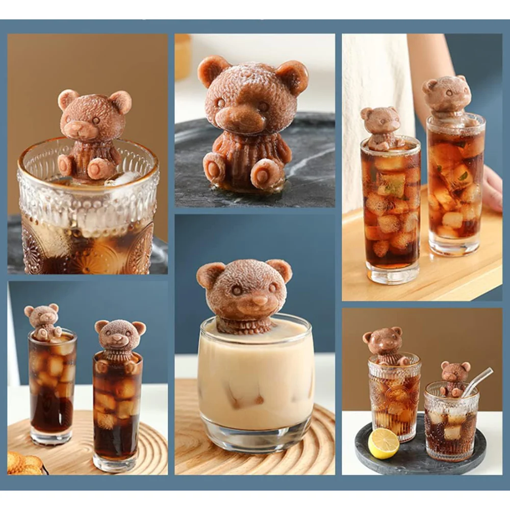 Molde Oso con Suéter en 3D Tierno 5 cm - Imagen 2