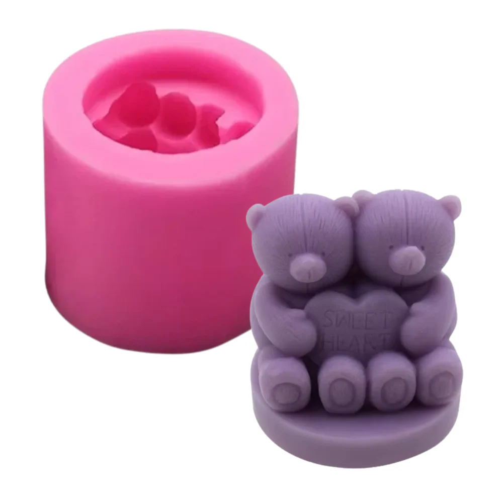 Molde de Osos Amorosos y Empalagosos 3D