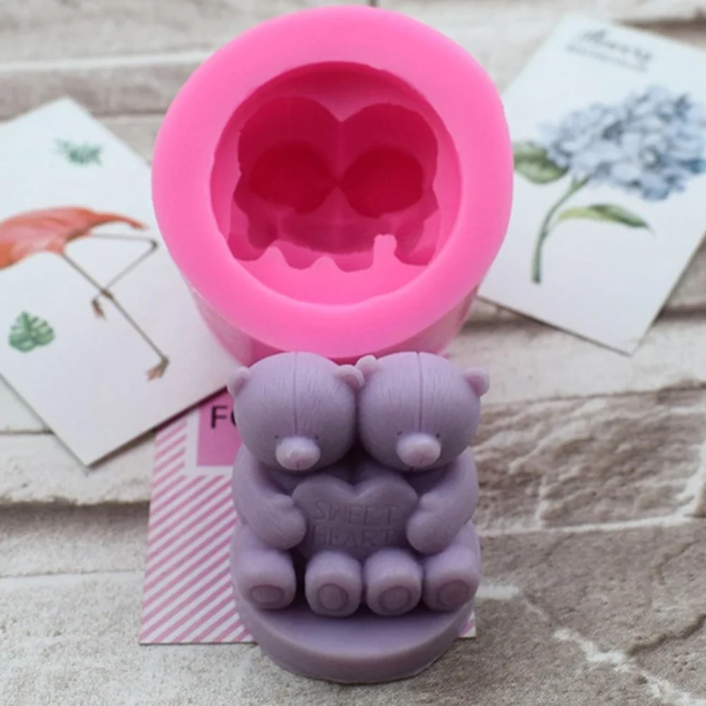 Molde de Osos Amorosos y Empalagosos 3D - Imagen 5