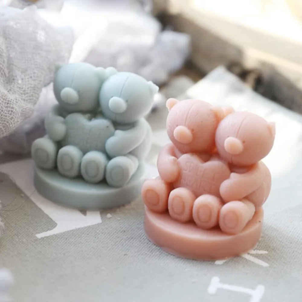 Molde de Osos Amorosos y Empalagosos 3D - Imagen 2