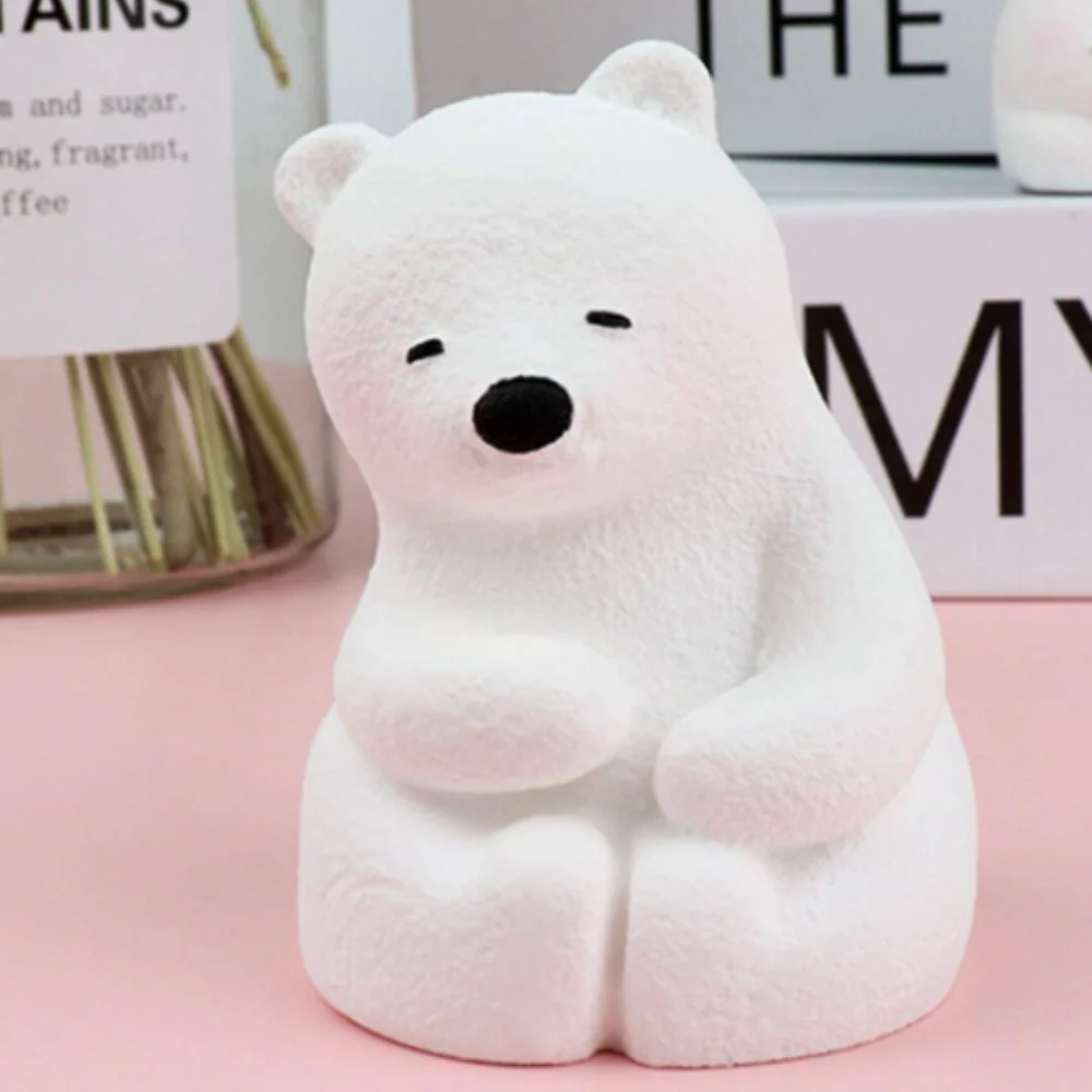 Molde Oso Polar Sentadito y Calladito 3D - Imagen 3