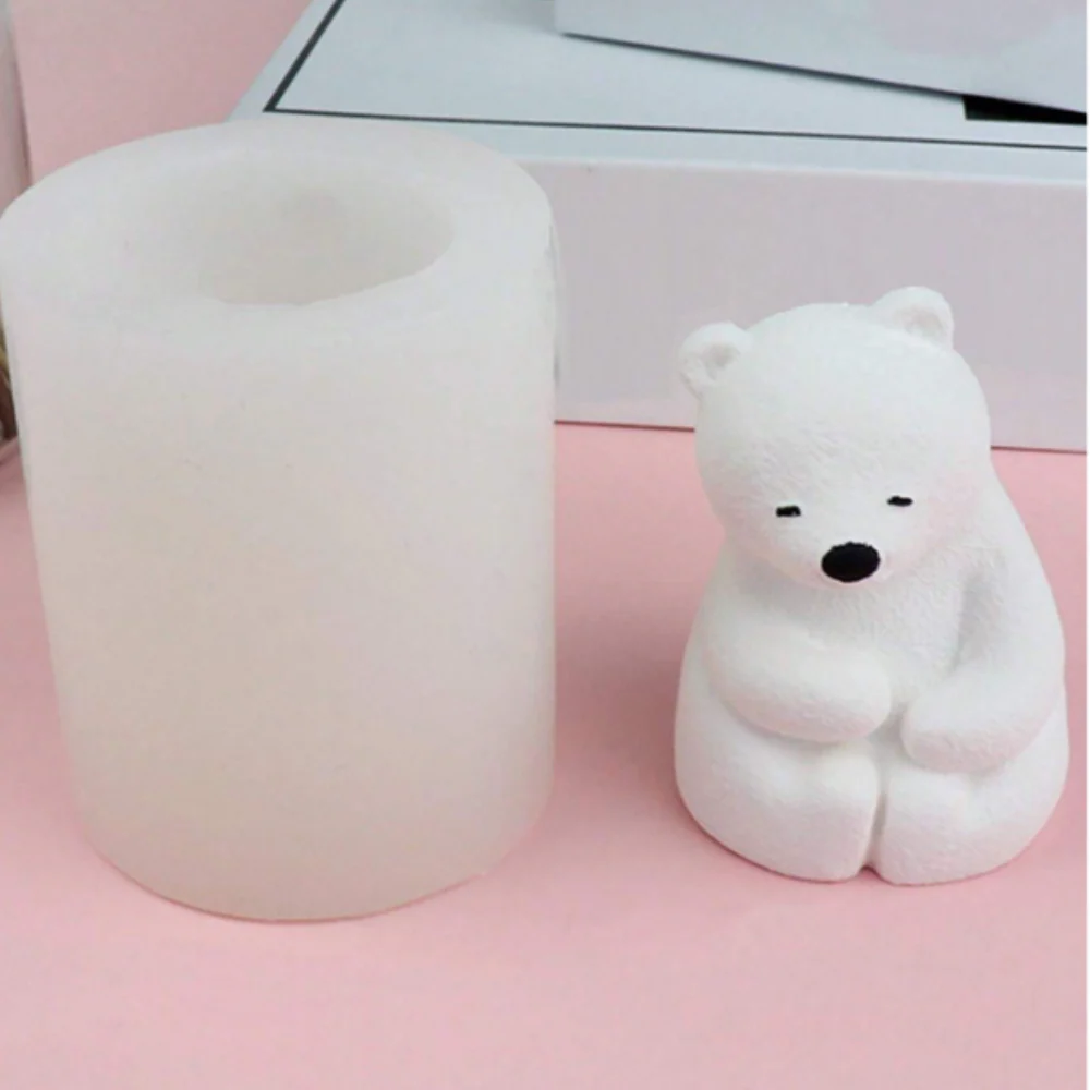 Molde Oso Polar Sentadito y Calladito 3D - Imagen 4