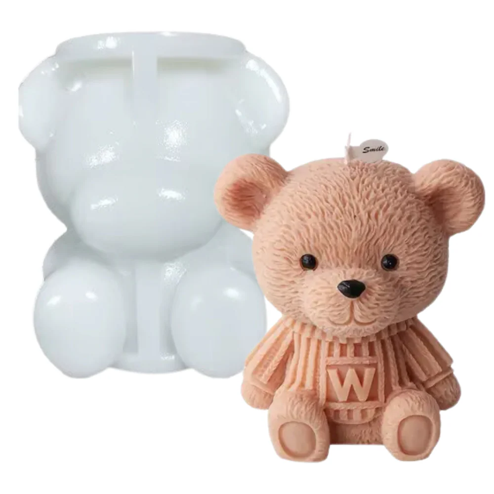 Molde Oso W Grande Osito de Peluche 8 cm