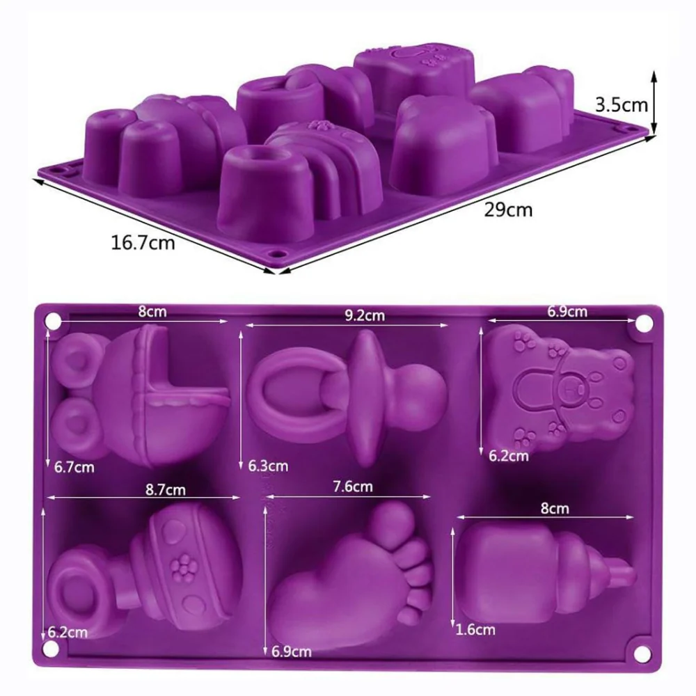 Molde de Silicón Baby Shower Accesorios de Bebé - Imagen 4