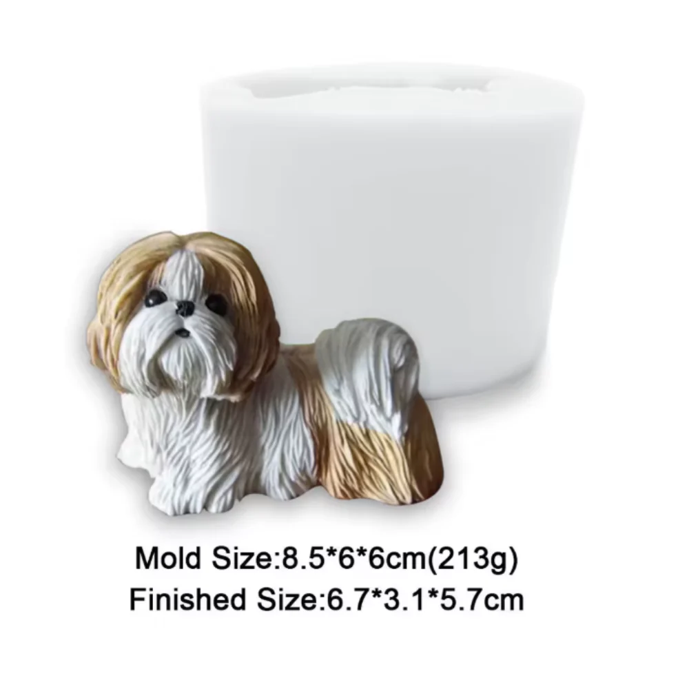 Molde Perrito Shih Tzu 3D - Imagen 3