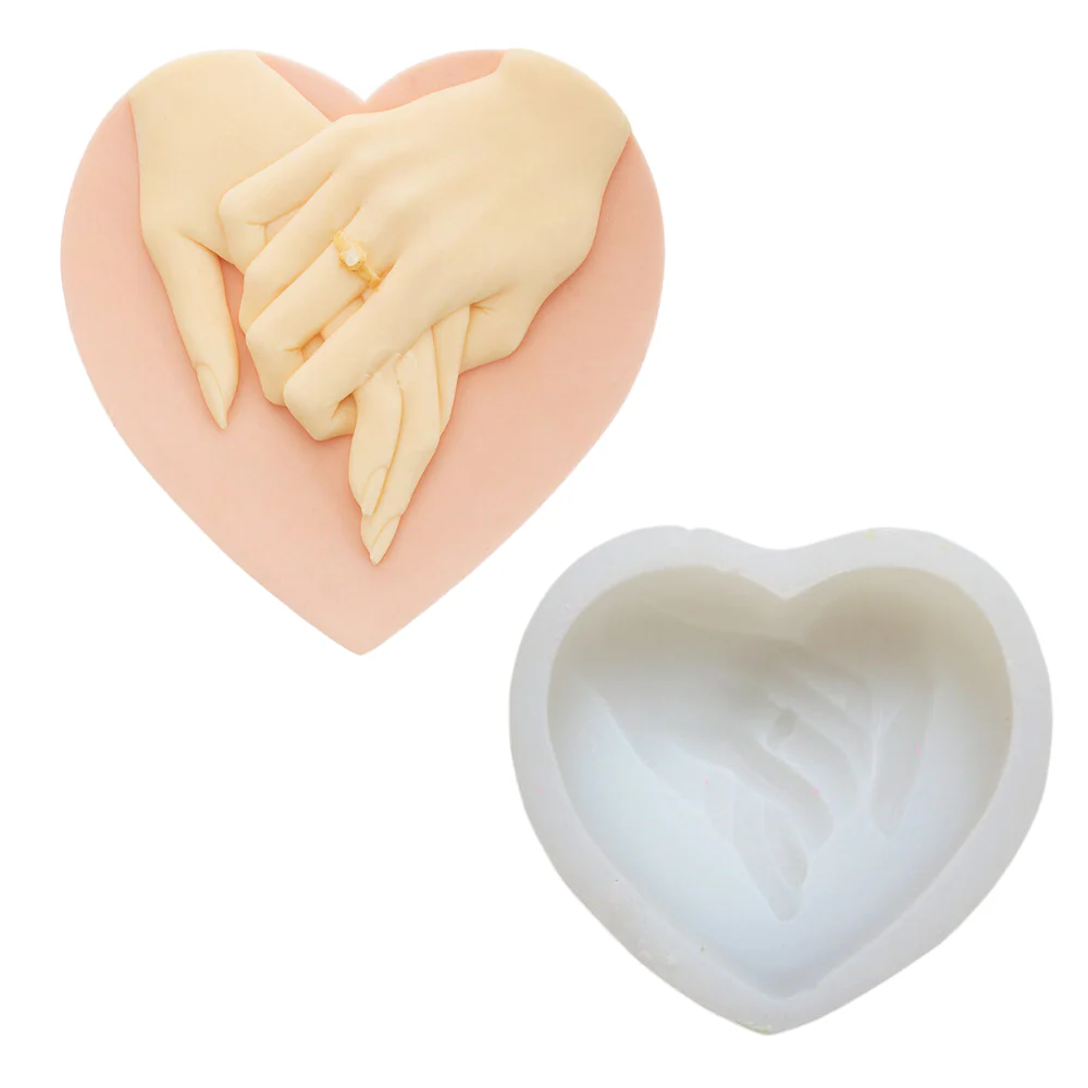 Molde Corazón Compromiso 3D para Vela
