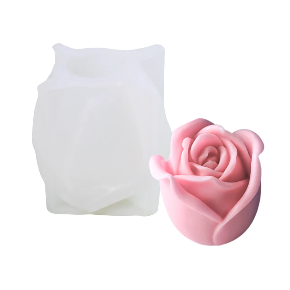 Molde Botón Rosa 3D 6.5 cm