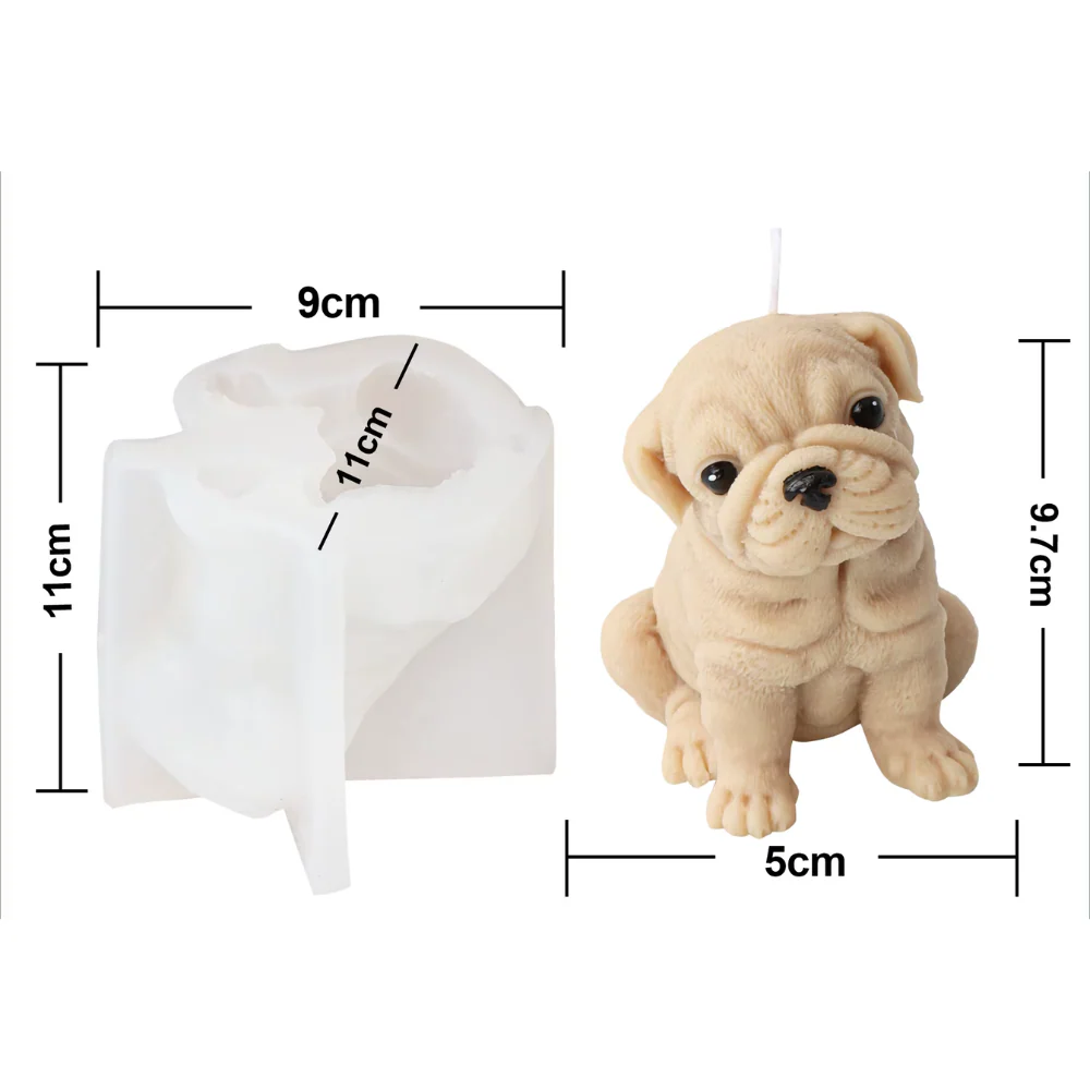 Molde Cachorro Sharpie Bebé 3D - Imagen 3