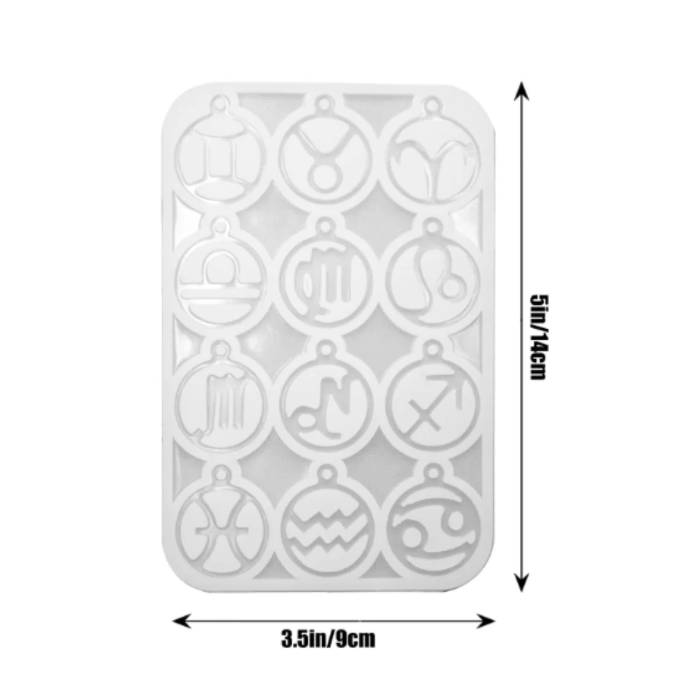 Molde de Silicón Signos Zodiacales Colgantes Resina - Imagen 5
