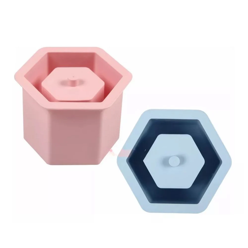 Molde para maceta hexagonal alta - Imagen 2