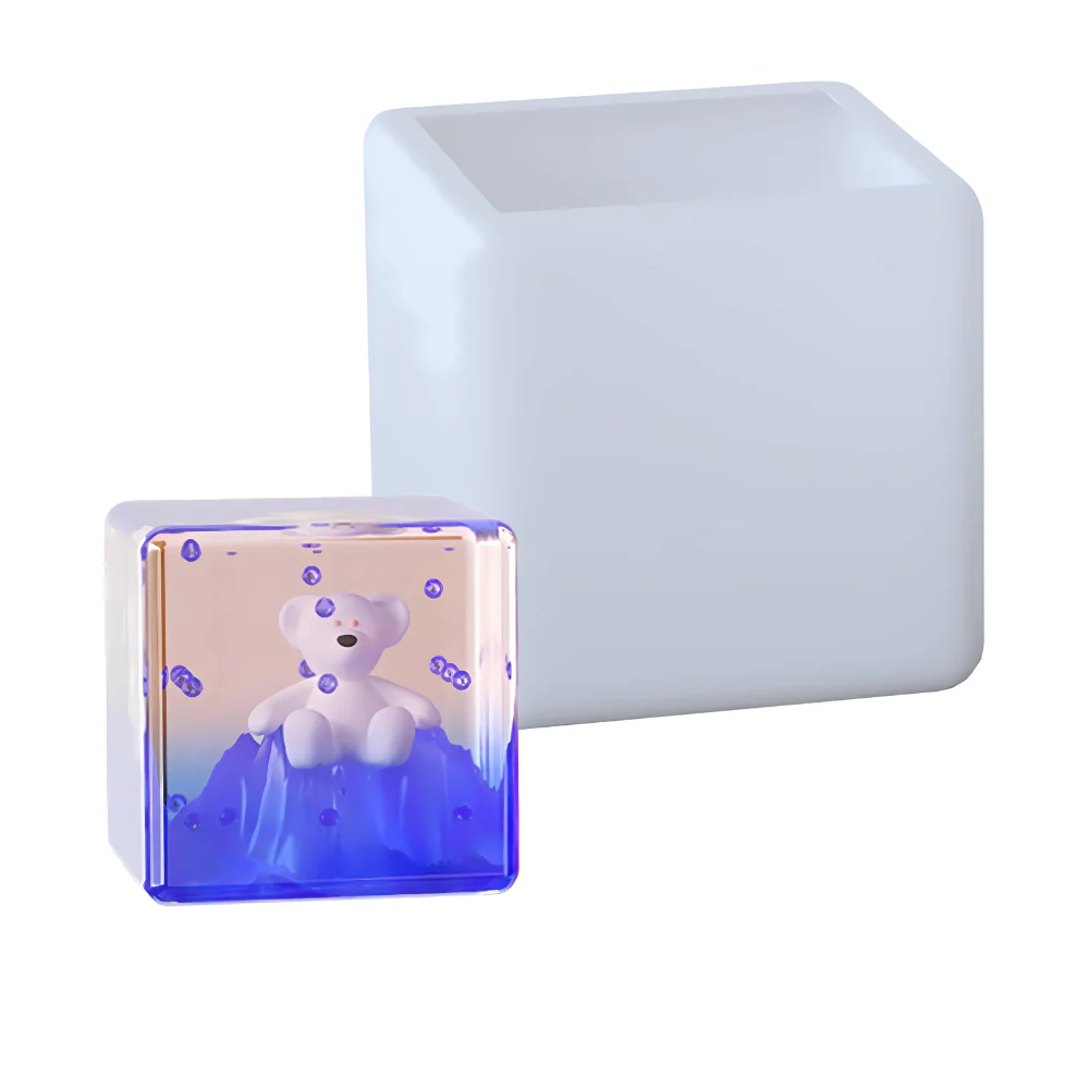 Molde Resina Cubo 10 Cm