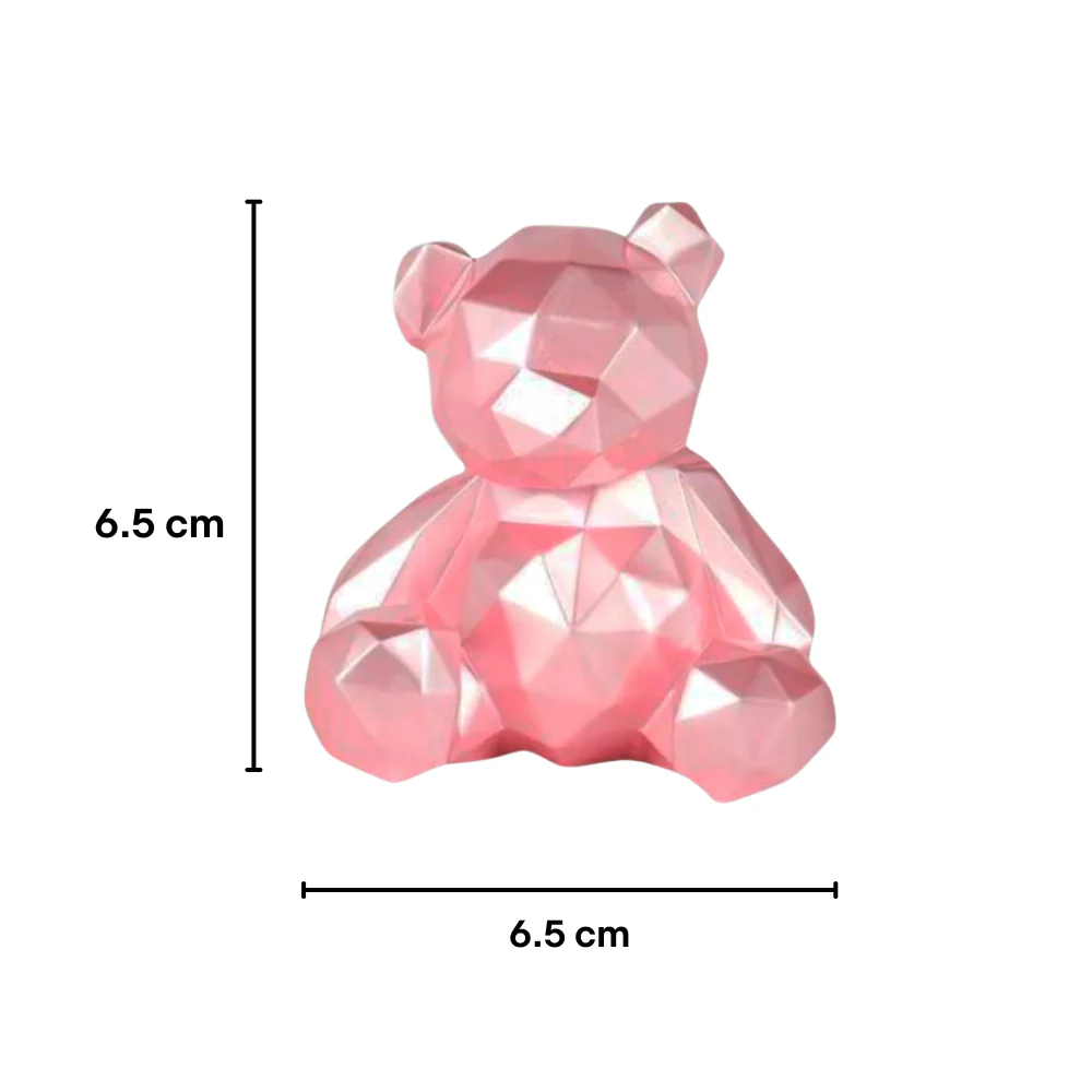 Molde Oso Geométrico 3D para Resina 7 cm - Imagen 6