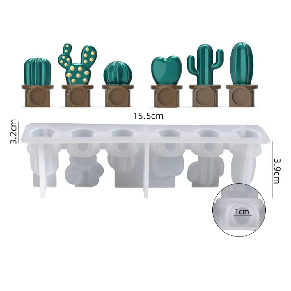 Molde Suculentas en Macetita para Imanes - Imagen 3